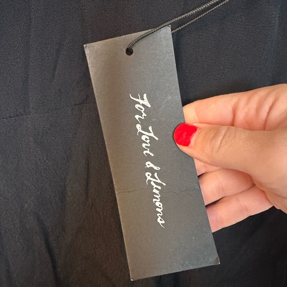 NWT For Love & Lemons Black Midnight Tide Jumpsuit S - Picture 5 of 7